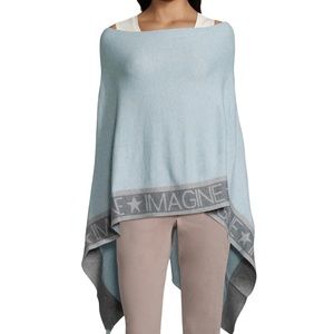Betty Barclay Women’s One Sz Blue Gray Poncho Cape “Imagine”